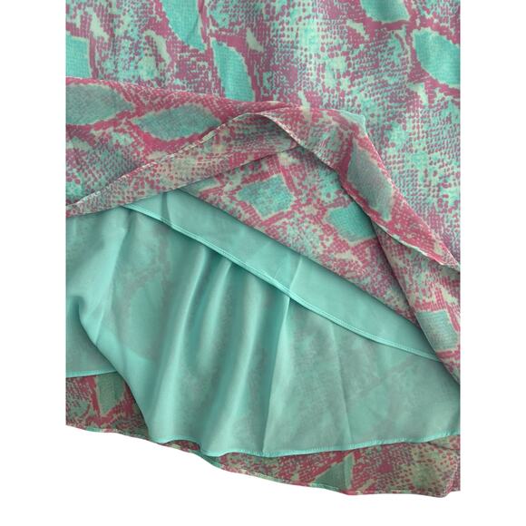 DIANE VON FURSTENBERG TAILIA DRESS IN SEA PYTHON SIZE 12 NWOT - Picture 5 of 7